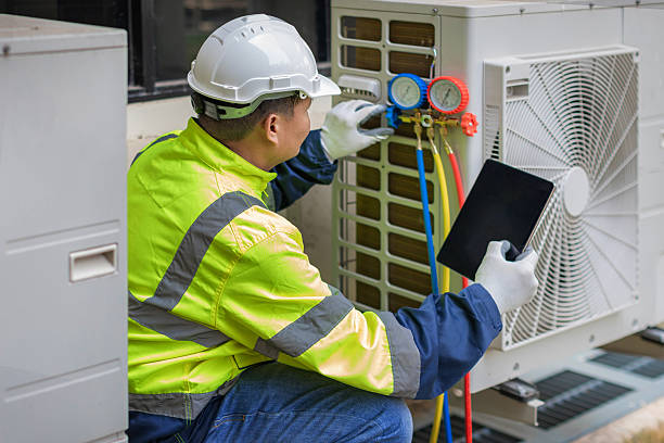 Professional Hvac Installation technician working in Shirley, IN
